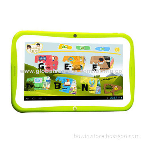 7-inch Kid's Tablet PCs with 1024 x 600p Screen for Students, RK3026 CPU